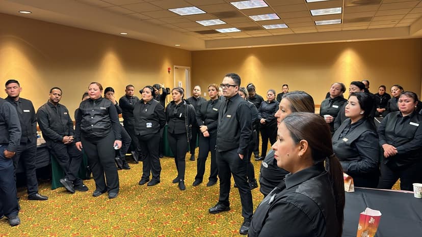 Team briefing session